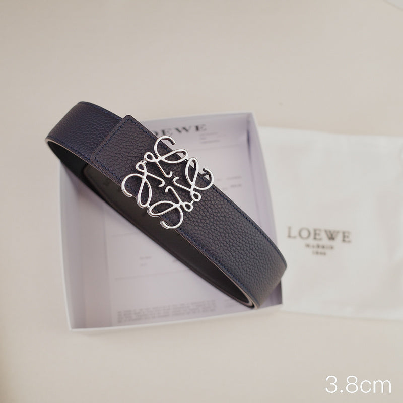 LOEWE - 3.8/3.4cm pebble grain blue