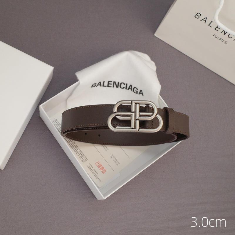 Balenciaga - 3.0cm coffee leather ZSB3001bb