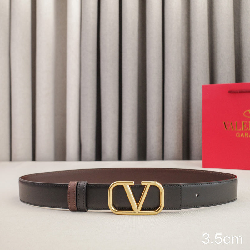 Valentino - Big V button - plain weave