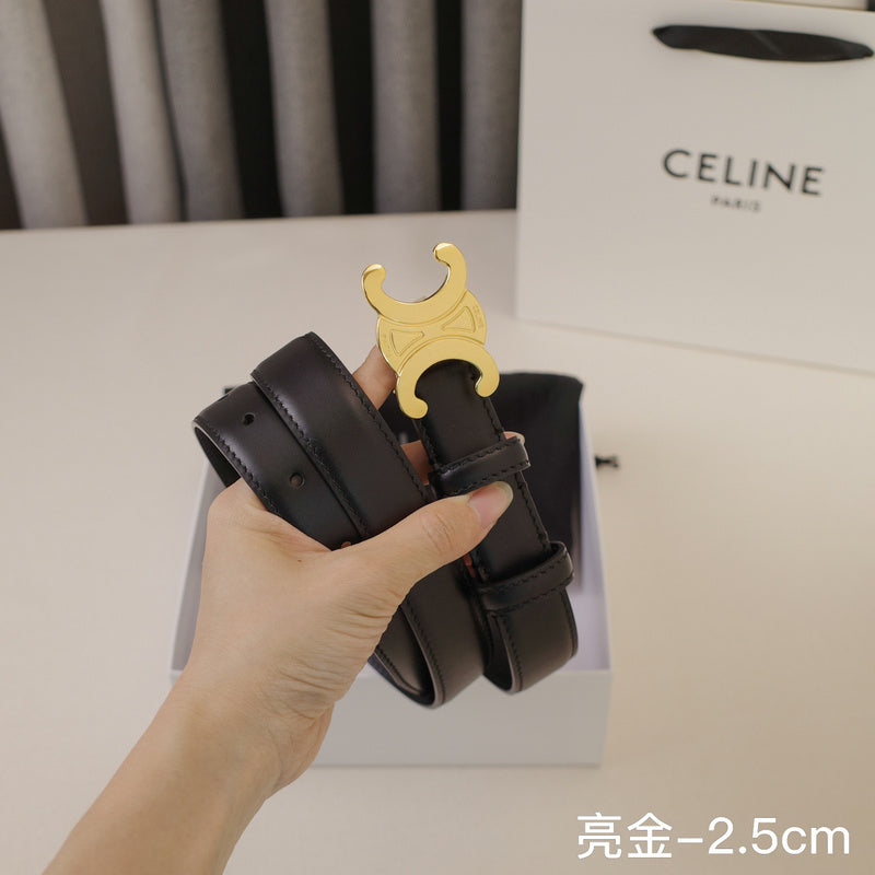 Celine - 2.5cm/1.8cm Bright gold