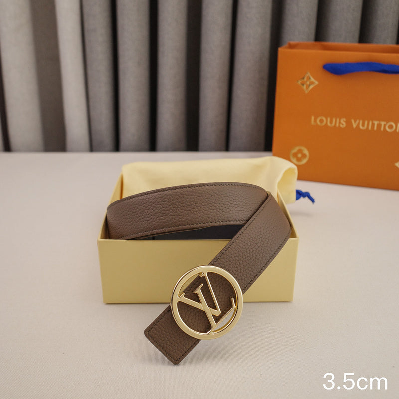 LV - Louis Vuitton 3.5cm round letter hook - pebble grain 3526L