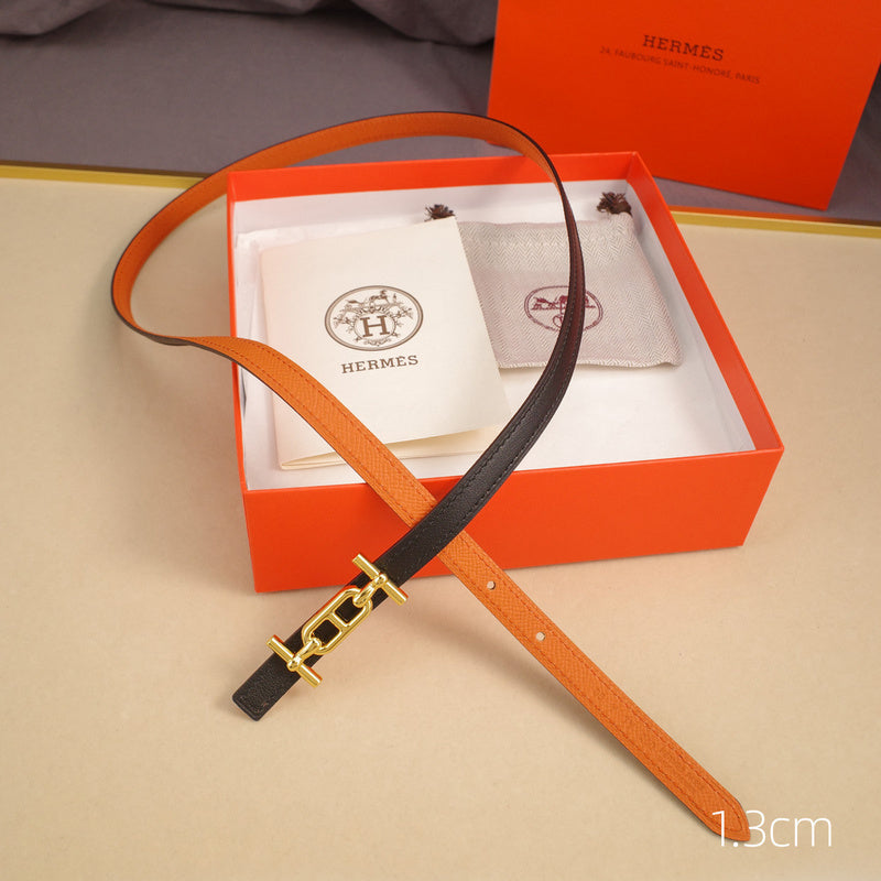 Hermes - 1.3cm ancress-palm print 1304h