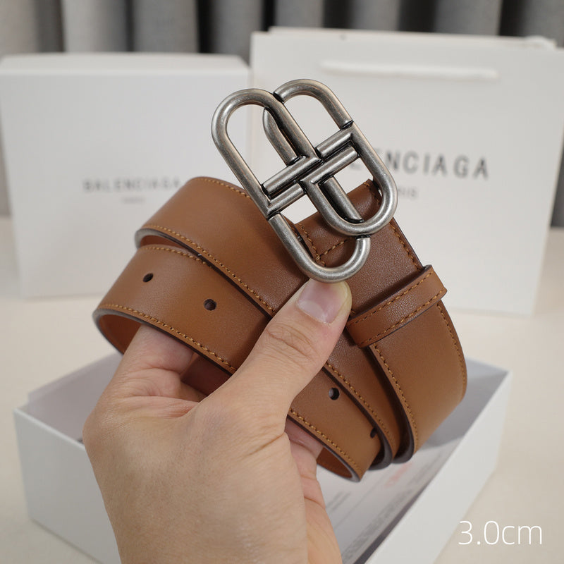 Balenciaga - 3.0cm Brown leather ZSB3001bb