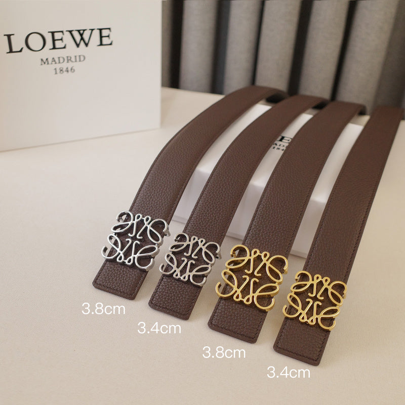 LOEWE - 3.8/3.4cm pebble grain coffee