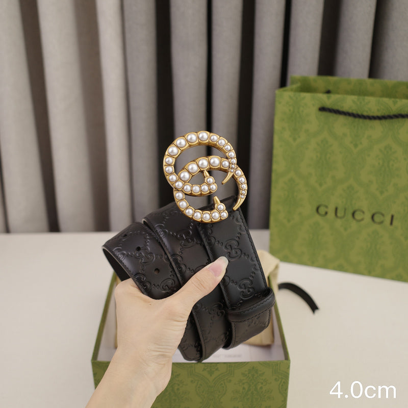 Gucci - 4.0cm G pearl - Slant side G 4029g