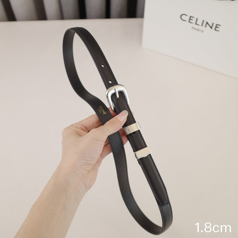 Celine - 2.5cm/1.8cm Bright silver Plain weave