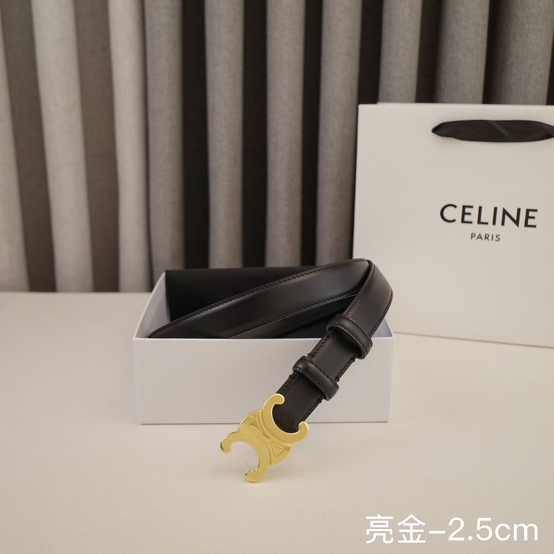 Celine - 2.5cm/1.8cm Bright gold