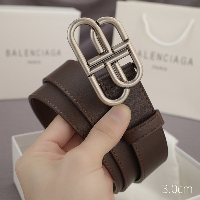 Balenciaga - 3.0cm coffee leather ZSB3001bb