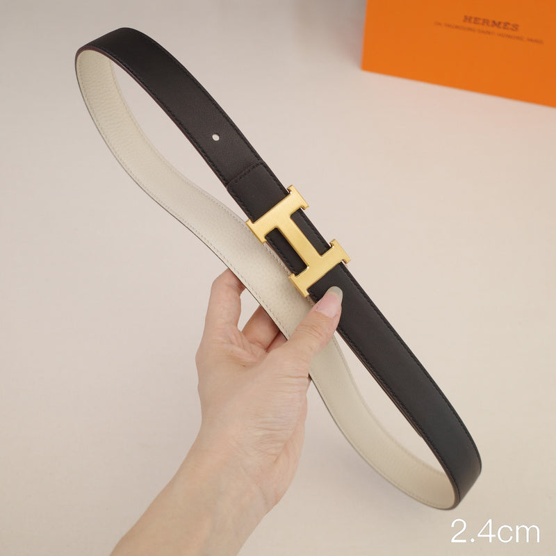 Hermes - 2.4cm classic H gold buckle
