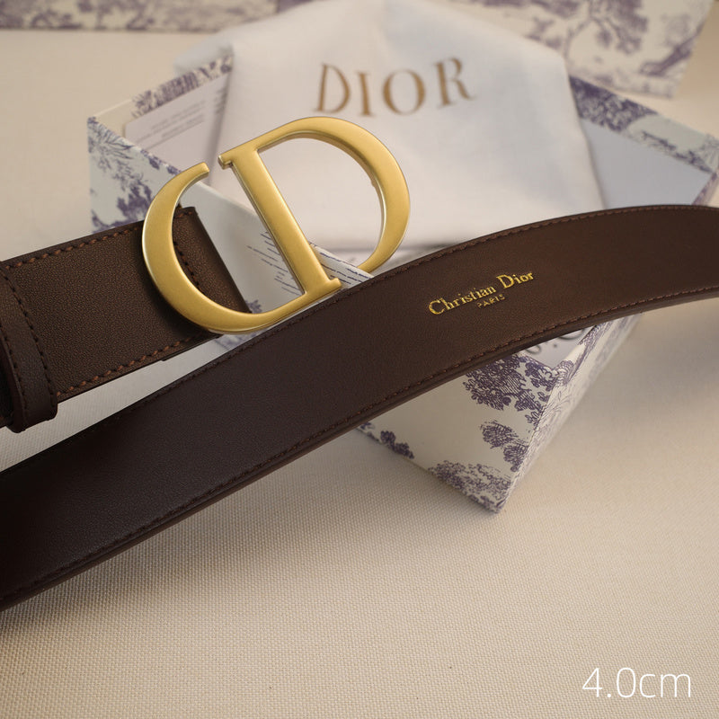 Dior-CD logo-Brass antique gold button - coffee ZSB3003d