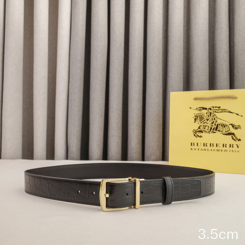 Burberry - 3.5cm - Crocodile pattern Belt buckle