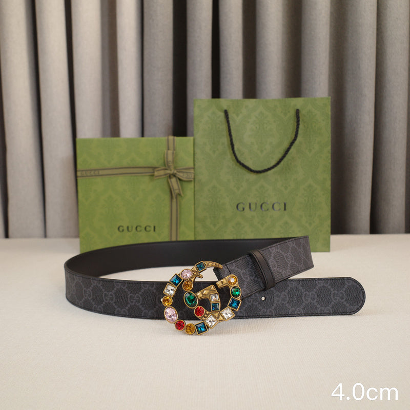Gucci - 4.0cm G Colored gemstone ZSB4017g