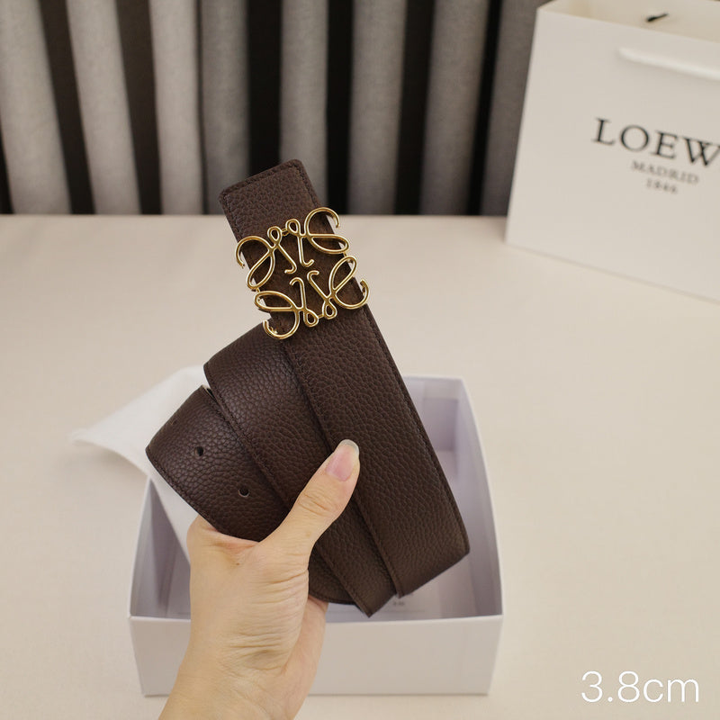 LOEWE - 3.8/3.4cm pebble grain coffee