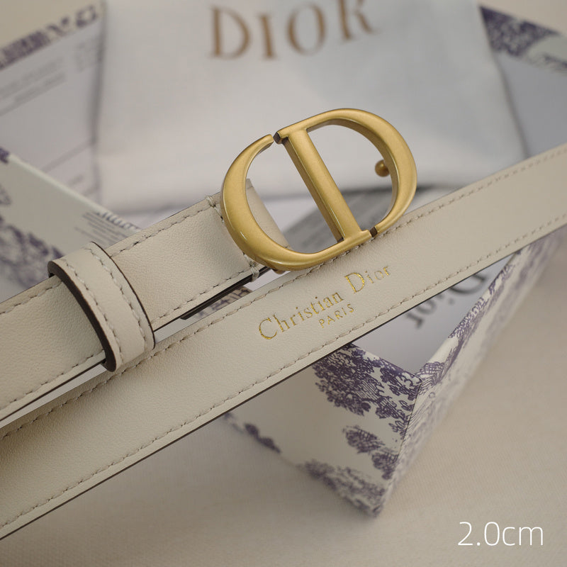 Dior-CD logo-Brass antique gold button - white ZSB3003d