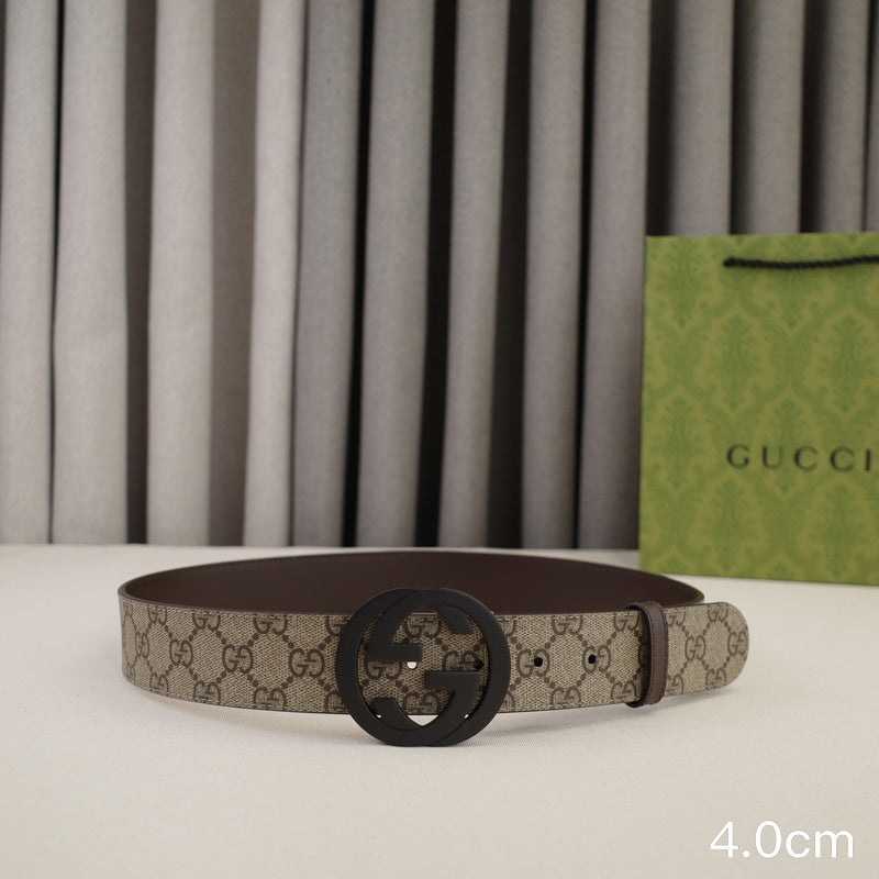 Gucci - 4.0cm Big cake - Supreme canvasDumb black 4023g