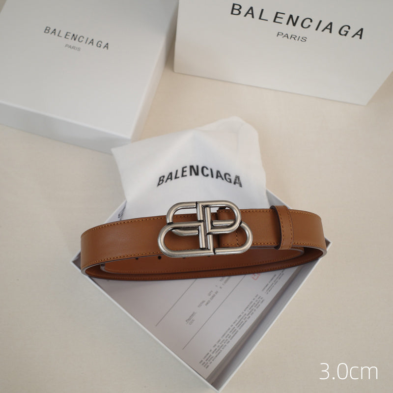 Balenciaga - 3.0cm Brown leather ZSB3001bb