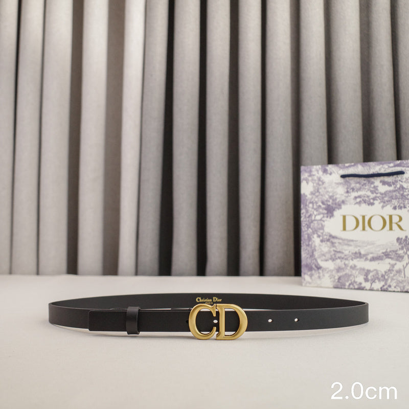 Dior-2.0cm saddle CD button 3001cd / 2001cd