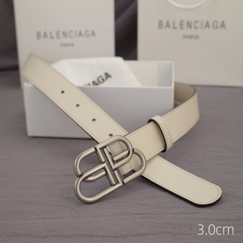 Balenciaga - 3.0cm white leather ZSB3001bb