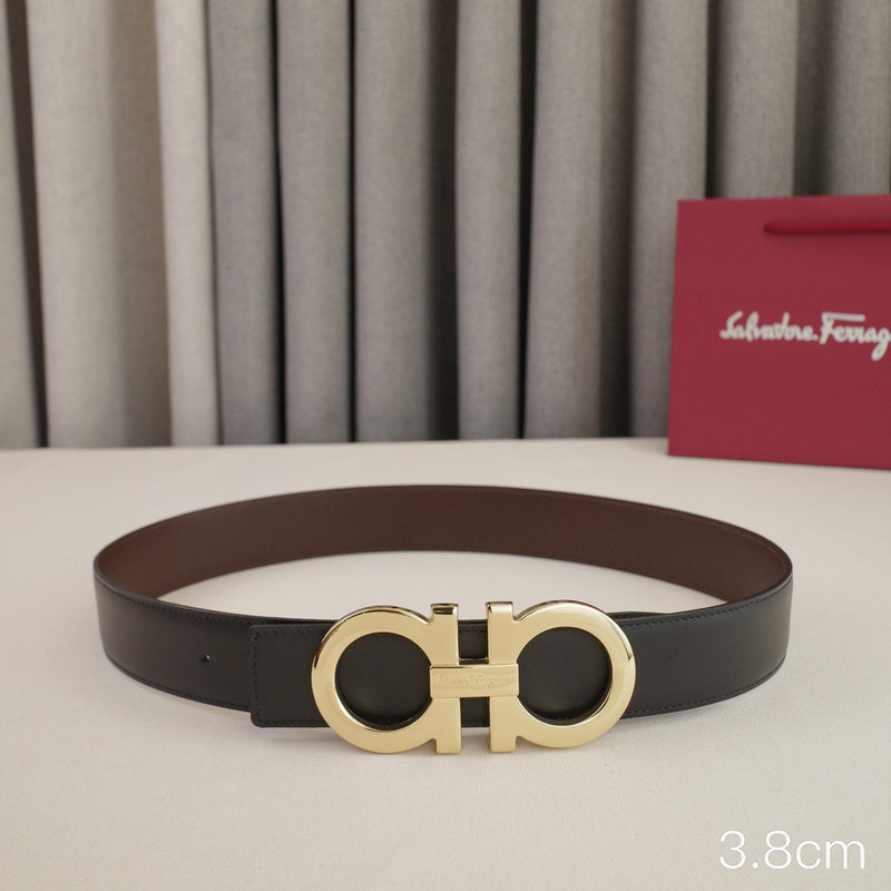 FERRAGAMO - 3.8cm large 8-shaped; oblique side plain weave 3831f