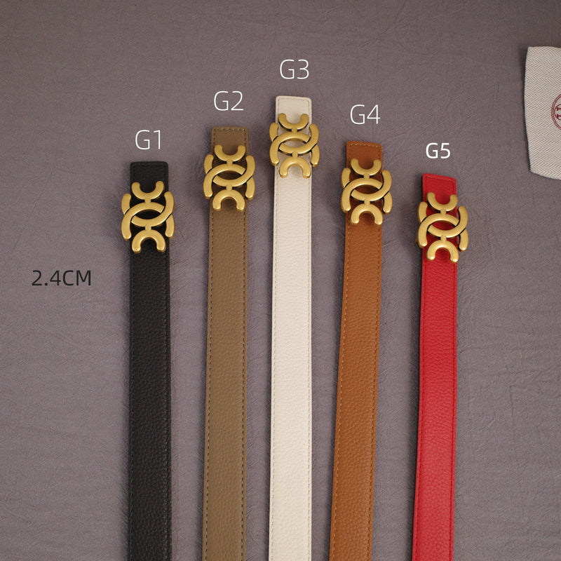 Hermes - 2.4cmH - Anise grain pattern