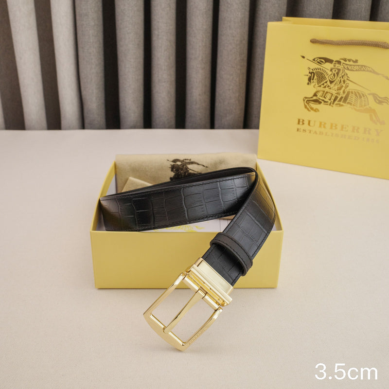 Burberry - 3.5cm - Crocodile pattern Belt buckle