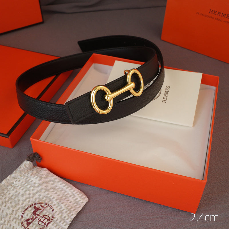 Hermes - 2.4cmH - Bone Anise grain pattern