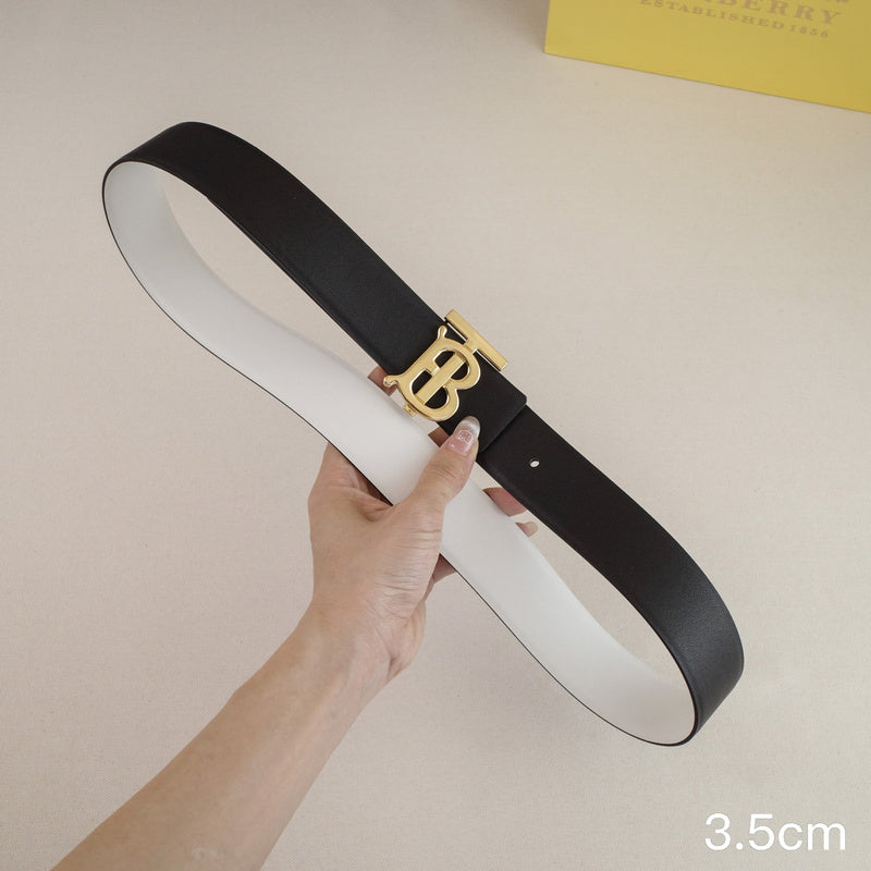 Burberry - 3.5cm -Bright gold buckle