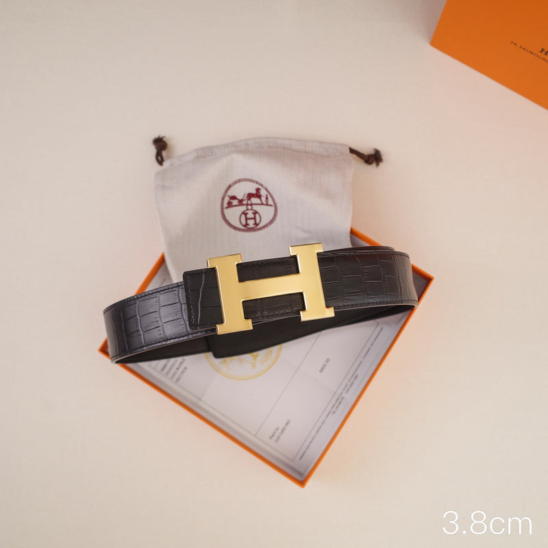 Hermes - Classic H-crocodile pattern ZSB3821h