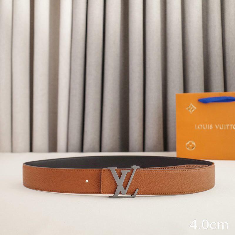 LV - Louis Vuitton- 4.0cm letter bright gun sling hook - pebble grain 4023L