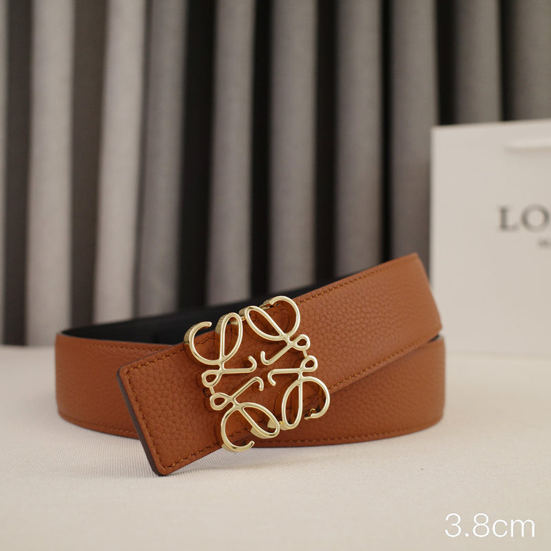 LOEWE - 3.8/3.4cm pebble grain brown