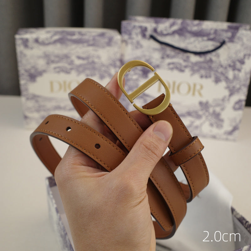 Dior-CD logo-Brass antique gold button - brown ZSB3003d