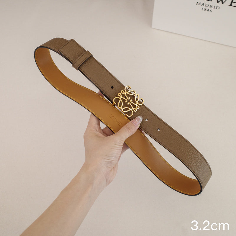 LOEWE - 3.2/2.0cm pebble grain khaki