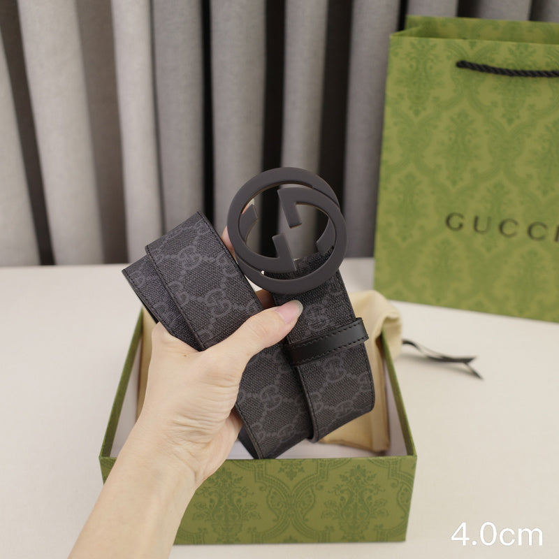 Gucci - 4.0cm Big cake - Supreme canvasDumb black 4023g