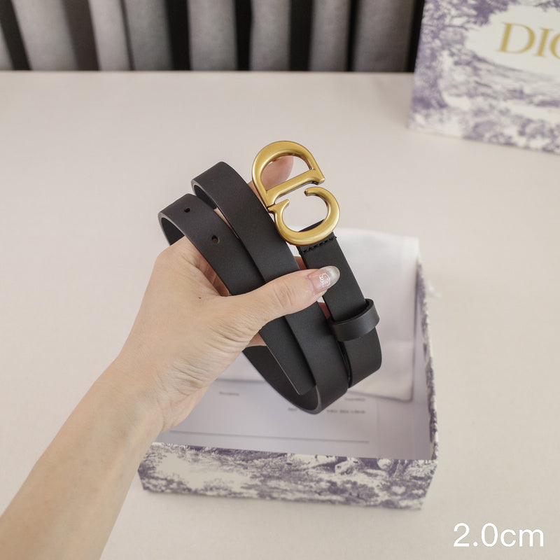 Dior-2.0cm saddle CD button 3001cd / 2001cd