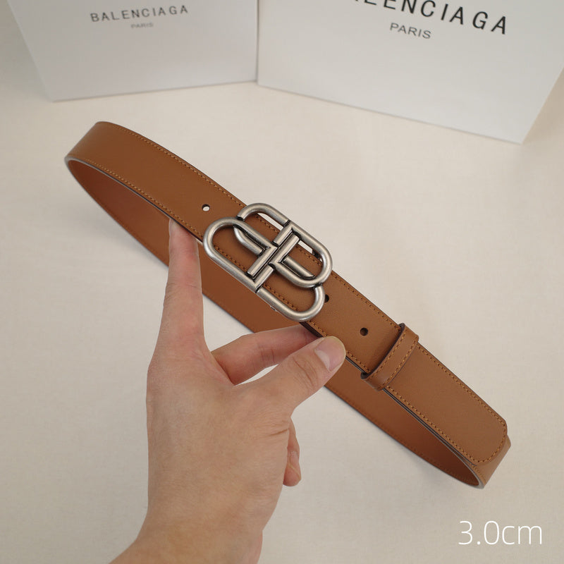 Balenciaga - 3.0cm Brown leather ZSB3001bb