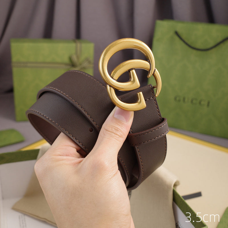 Gucci - 5 widths classic G-plain coffee