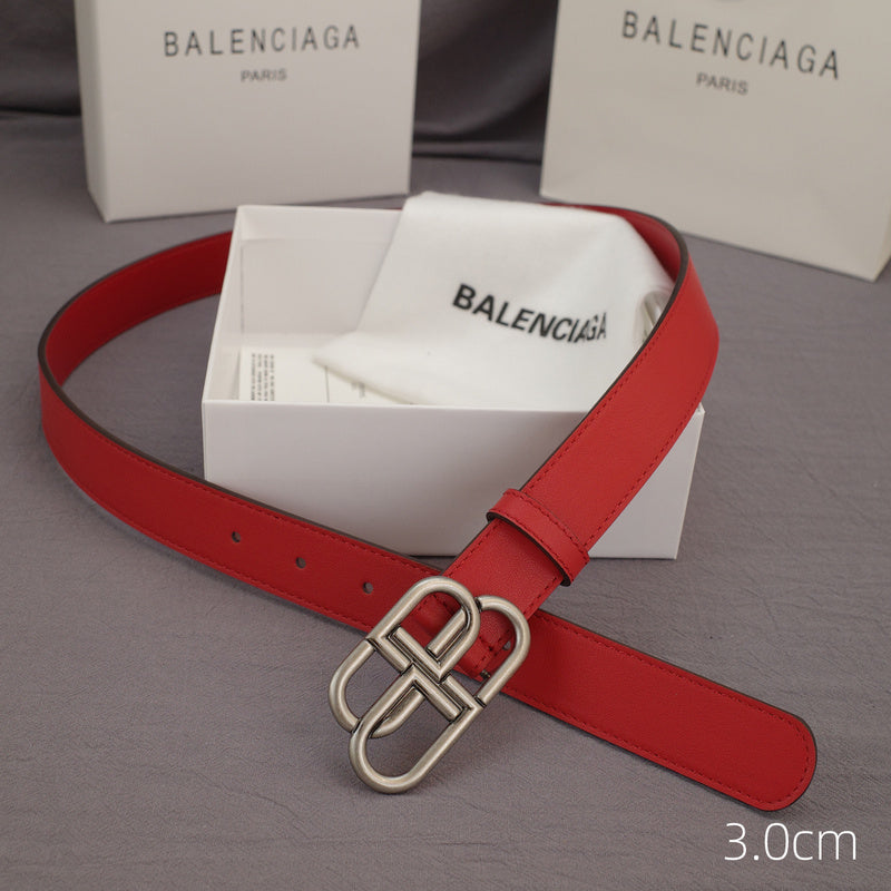 Balenciaga - 3.0cm red leather ZSB3001bb