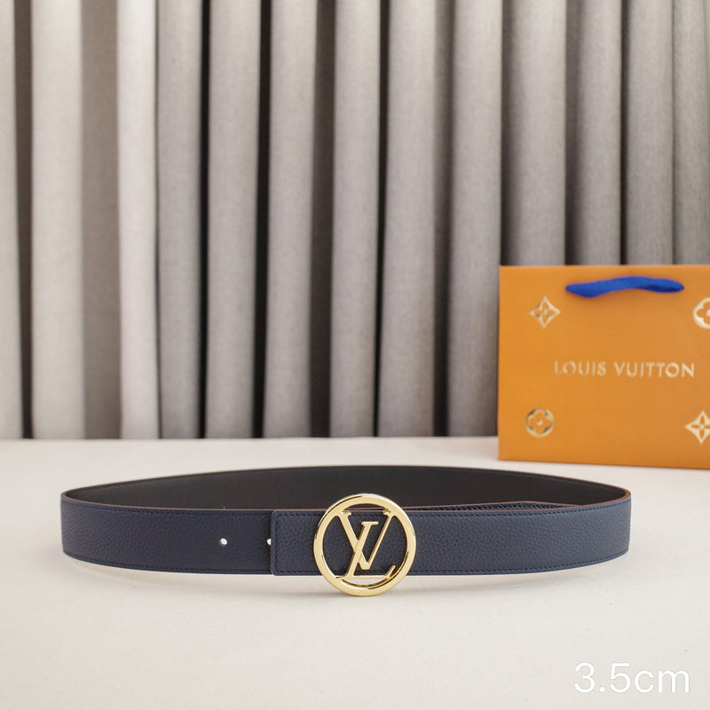 LV - Louis Vuitton 3.5cm round letter hook - pebble grain 3526L