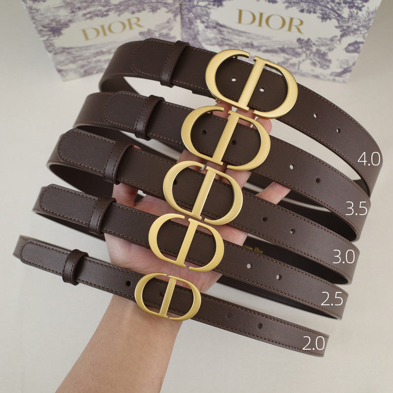 Dior-CD logo-Brass antique gold button - coffee ZSB3003d