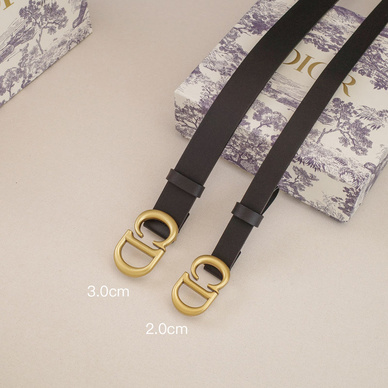 Dior-2.0cm saddle CD button 3001cd / 2001cd
