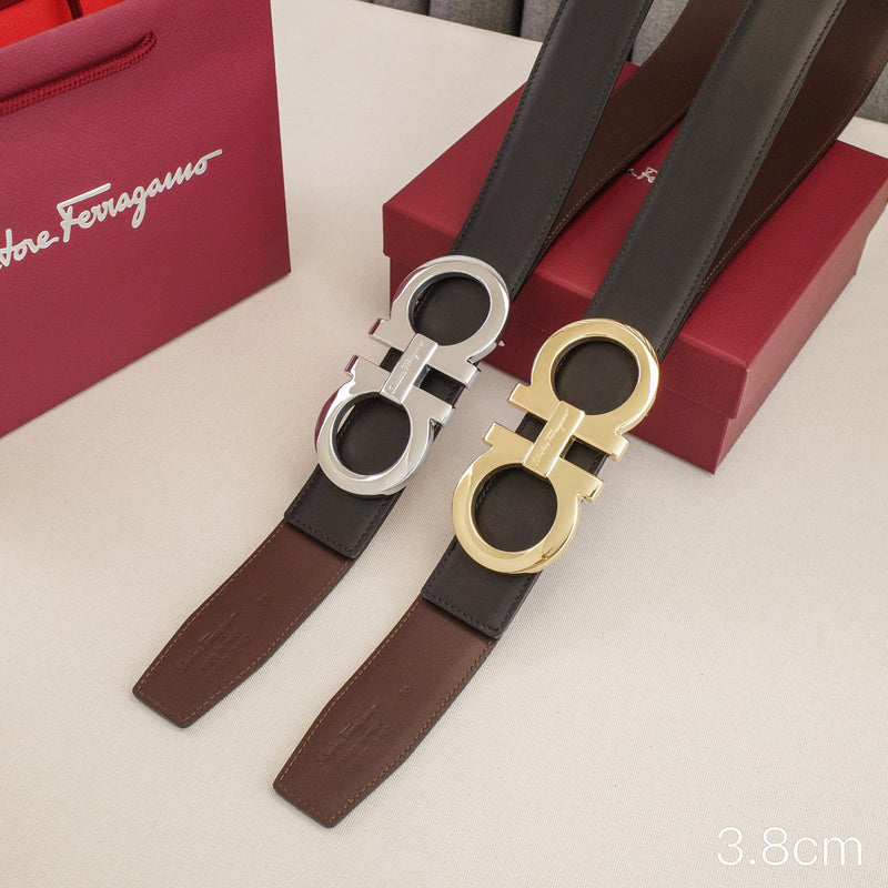 FERRAGAMO - 3.8cm large 8-shaped; oblique side plain weave 3831f