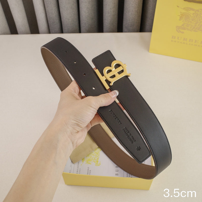 Burberry - 3.4cm - TB light brown leather 3501b