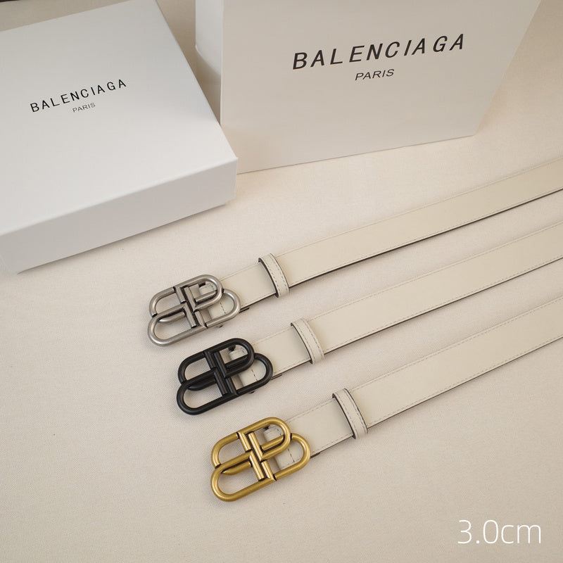 Balenciaga - 3.0cm white leather ZSB3001bb