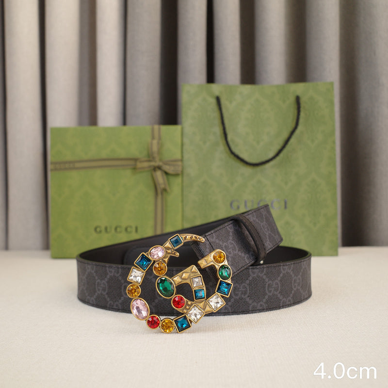 Gucci - 4.0cm G Colored gemstone ZSB4017g