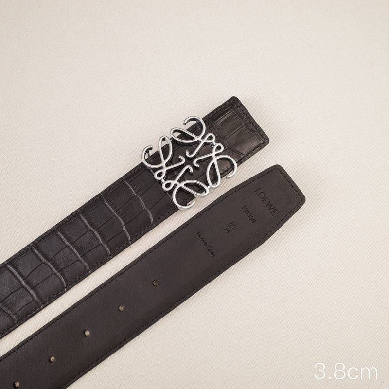LOEWE - 3.8/3.4cm pebble grain Crocodile pattern