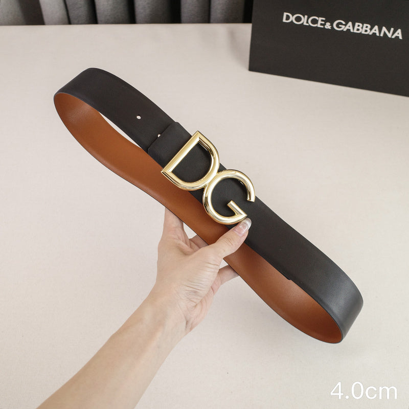Dolce&Gabbana- 4.0cm classic DG - wireless plain weave 4001dg ( Golden)