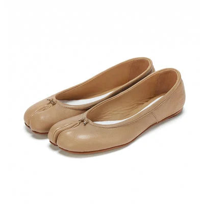 Customized Handmade Women Leather Tabi Shoes,Split Toe shoes,Women's Leather Flat Shoes,Personal Shoes for Women,Flat Slip-ons