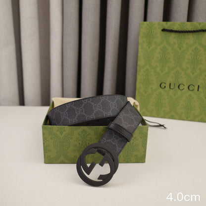 Gucci - 4.0cm Big cake - Supreme canvasDumb black  4023g
