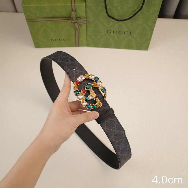 Gucci - 4.0cm G Colored gemstone ZSB4017g