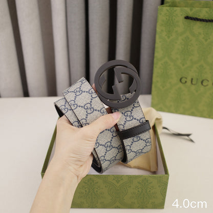 Gucci - 4.0cm Big cake - Supreme canvasDumb black  4023g